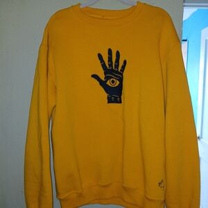 Yellow Graphic Women's Sweater